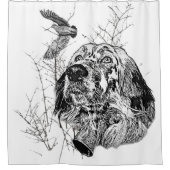 English Setter Duschvorhang (Vorderseite)