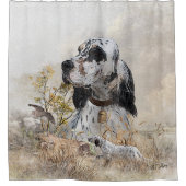 English Setter Duschvorhang (Vorderseite)