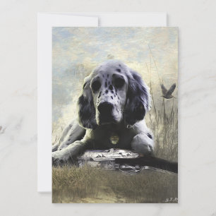 English Setter Einladung