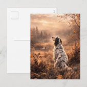 English Setter Feiertagspostkarte (Vorne/Hinten)