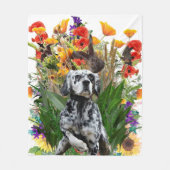 English Setter Fleece Blanket (Vorderseite)