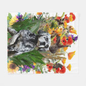 English Setter Fleece Blanket (Vorderseite (Horizontal))