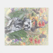 English Setter Fleecedecke (Vorderseite (Horizontal))