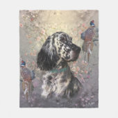 English Setter Fleecedecke (Vorderseite)