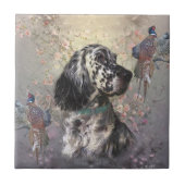 English Setter Fliese (Vorderseite)