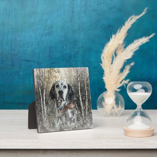 English Setter  Fotoplatte (InSitu)