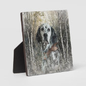English Setter  Fotoplatte (Vorderseite)