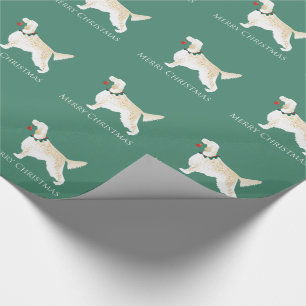 English Setter Frohe Weihnachtsgestaltung Geschenkpapier