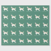 English Setter Frohe Weihnachtsgestaltung Geschenkpapier (Flach)
