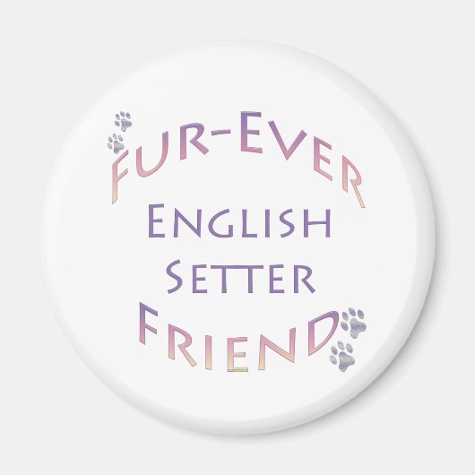 English Setter Furever Magnet (Vorne)