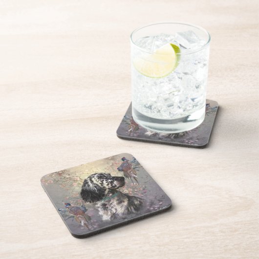 English Setter Getränkeuntersetzer (Rechte Seite)