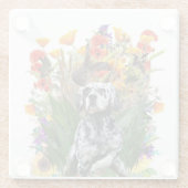 English Setter Glasuntersetzer (Rückseite)