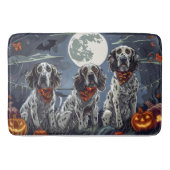 English Setter Halloween Spooky Badematte (Vorderseite)