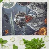 English Setter Halloween Spooky Geschirrtuch (Gefaltet)