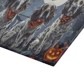 English Setter Halloween Spooky Schneidebrett (Ecke)