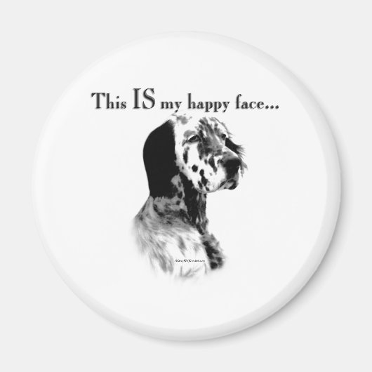 English Setter Happy Face - Magnet (Vorne)