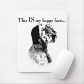 English Setter Happy Face Mousepad (Mit Mouse)