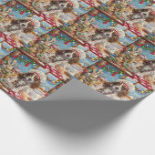 English Setter Holiday Baking: Festliche Weihnacht Geschenkpapier (Ecke)