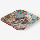 English Setter Holiday Baking: Festliche Weihnacht Pappteller (Gewinkelt)