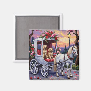 English Setter Hund Valentinstag Magnet