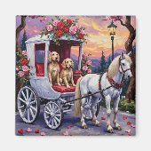 English Setter Hund Valentinstag Magnet (Vorne)