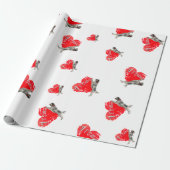 English Setter, Hunting Dog Throw Pillow Geschenkpapier (Ungerollt)