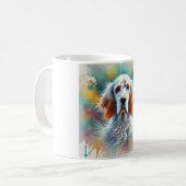 English Setter in Nature 060924AREF147 - Watercolo Kaffeetasse (Vorderseite Links)