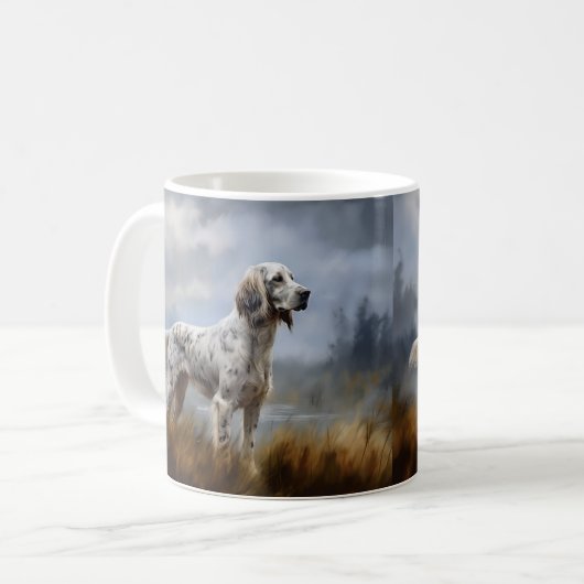 English Setter Kaffeetasse (Vorderseite Links)