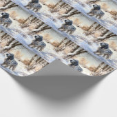 English Setter Let It Snow Weihnachten Geschenkpapier (Ecke)