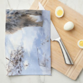 English Setter Let It Snow Weihnachten Geschirrtuch (Viertel Falte)