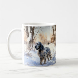 English Setter Let It Snow Weihnachten Kaffeetasse