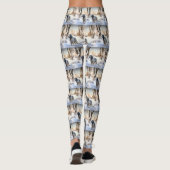 English Setter Let It Snow Weihnachten Leggings (Rückseite)