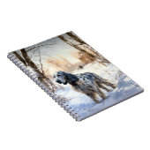 English Setter Let It Snow Weihnachten Notizblock (Rechte Seite)