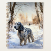 English Setter Let It Snow Weihnachten Planer (Vorderseite)