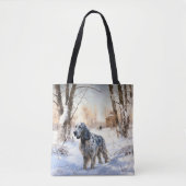 English Setter Let It Snow Weihnachten Tasche (Vorderseite)