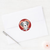 English Setter Lover Runder Aufkleber (Umschlag)