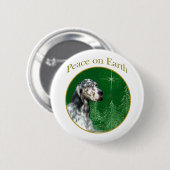 English Setter Peace Button (Vorne & Hinten)