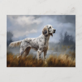 English Setter Postkarte