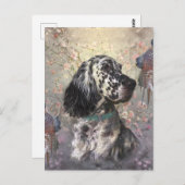 English Setter Postkarte (Vorne/Hinten)