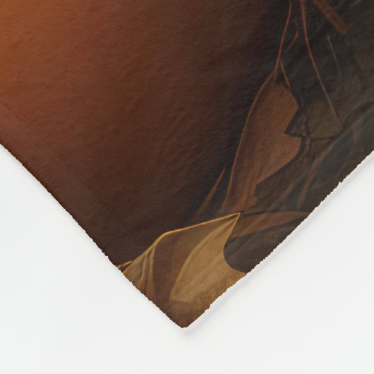 English Setter Puppy Autumn Delight Pumpkin Fleecedecke (Ecke)