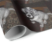 English Setter Puppy Geschenkpapier (Rolleneckpunkt)