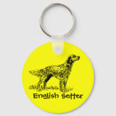 English Setter Schlüsselanhänger (Vorderseite)