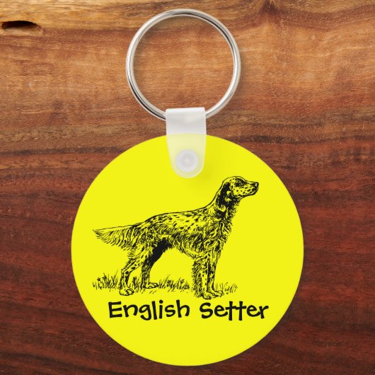 English Setter Schlüsselanhänger (Vorderseite)