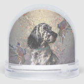 English Setter Schneekugeln (Rückseite)