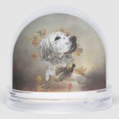 English Setter Schneekugeln (Rückseite)