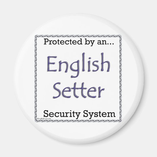 English Setter Security System - Magnett Magnet (Vorne)
