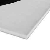 English Setter silo schwarz Schneidebrett (Ecke)