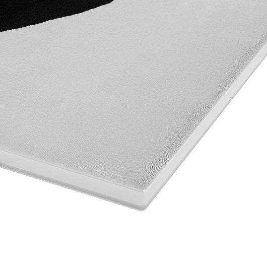 English Setter silo schwarz Schneidebrett (Ecke)