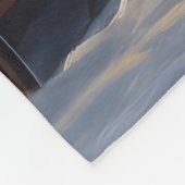 English Setter Snowy Sleigh Weihnachtsdekor Fleecedecke (Ecke)