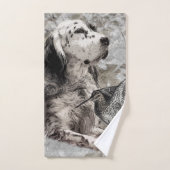 English Setter Tapestry Poster Canvas Print Acryli Badhandtuch Set (Handtuch)
